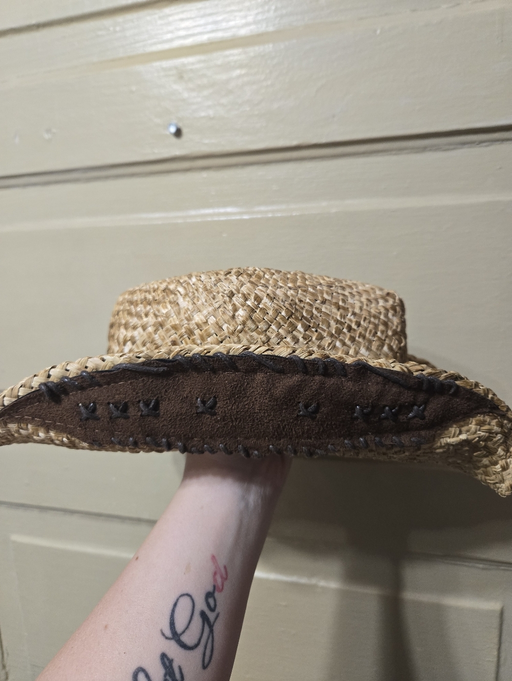 O'Ryan Hat Co 100% Straw Brayden Festival Western Adult Cowboy Hat GUC - Picture 8 of 10